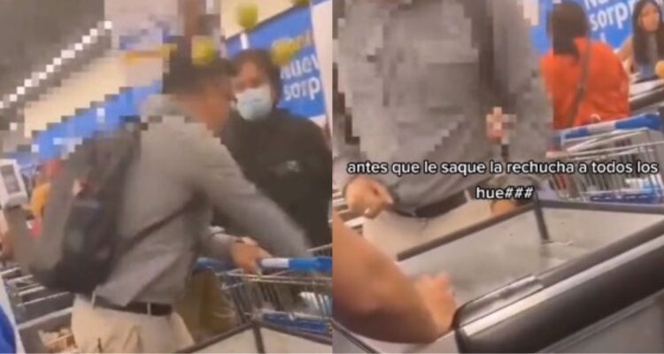 Hombre vive día de furia en supermercado de Calama
