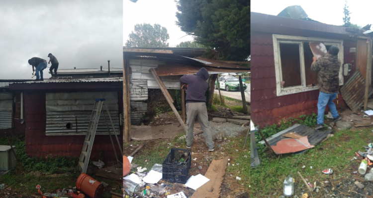 Casa tomada por delincuentes en Puerto Montt fue desalojada por vecinos