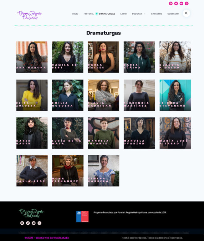 pantallazo nueva web dramaturgas chilenas