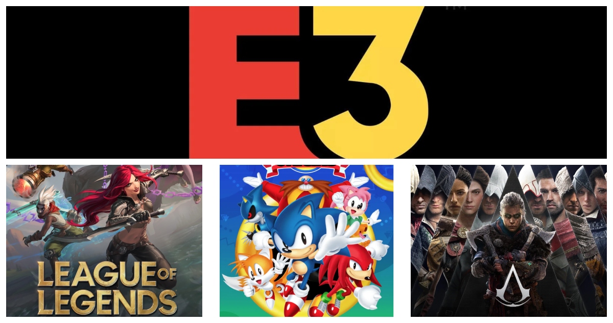 Imágenes de la E3, de League of Legends, de Assassin’s Creed y de Sonic, ésta última de Sega.
