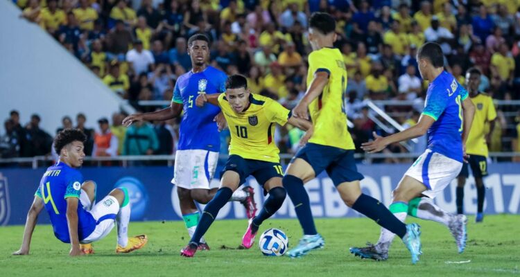 Por el grupo de Chile: Ecuador sorprende a Brasil y le roba un empate en inicio de Sudamericano Sub 17