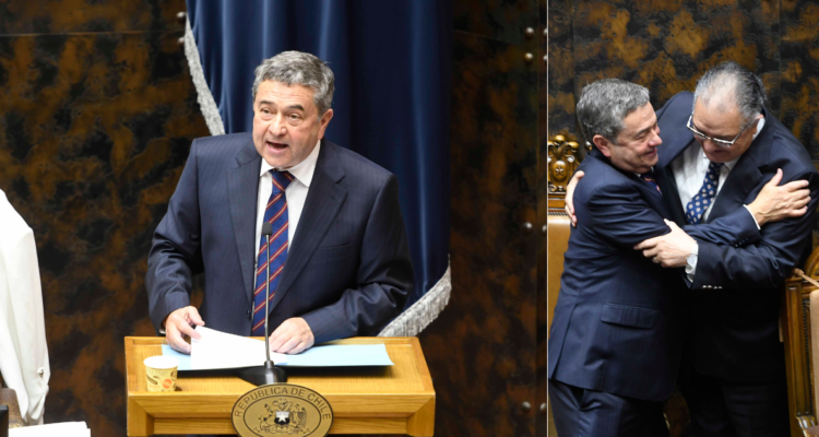 Presidente y vicepresidente electo del Senado.