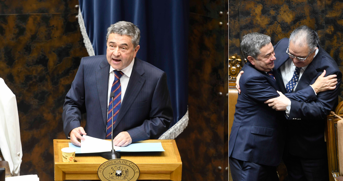 Presidente y vicepresidente electo del Senado.