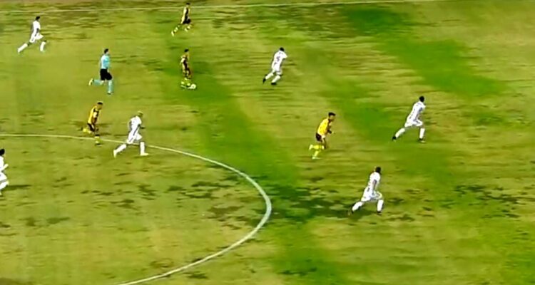 la cancha del ‘Sánchez Rumoroso’ fue pintada para el Coquimbo-Cobresal
