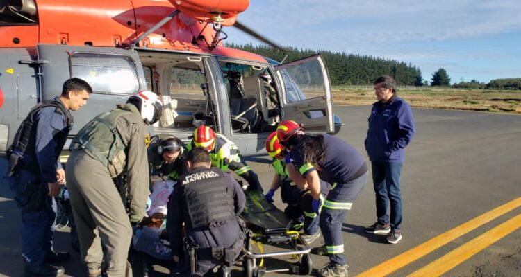 Evacuación paciente desde Isla Mocha
