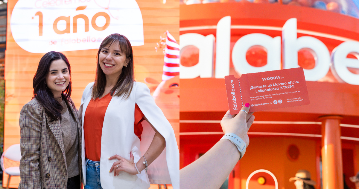 falabella.com debutó con llamativa máquina gigante como el e-commerce oficial de Lollapalooza 2023