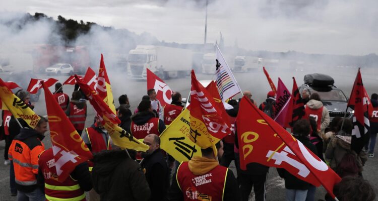 protest in france