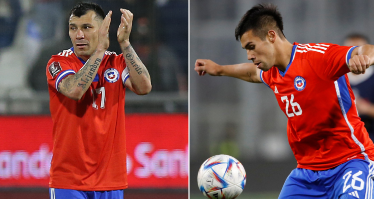 Gary Medel aprueba el trabajo de Alexander Aravena.