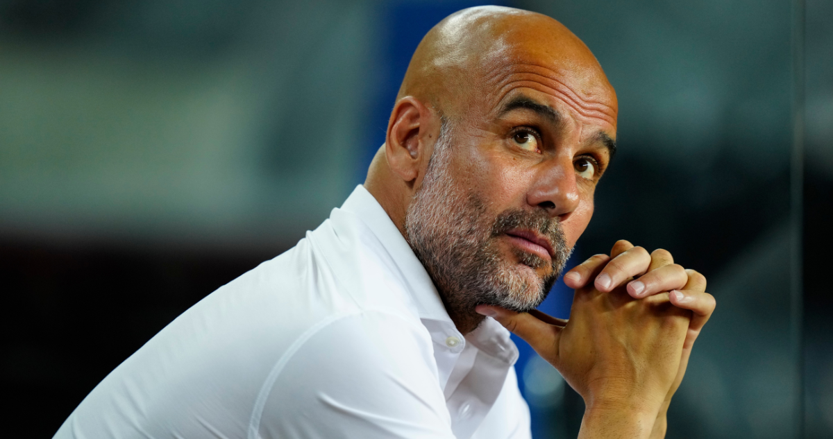 Pep Guardiola reacciona al escándalo de uno de sus jugadores.