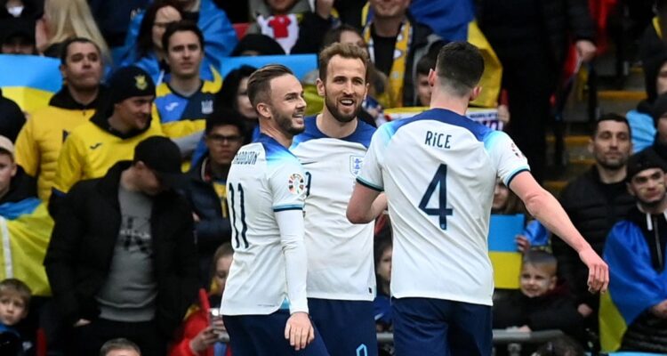 Inglaterra batió sin problemas a Ucrania en Wembley.