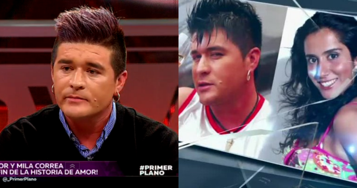 José Luis Concha conocido como Junior Playboy (izquierda) y capturas del programa Primer Plano de 2016 de Chilevisión