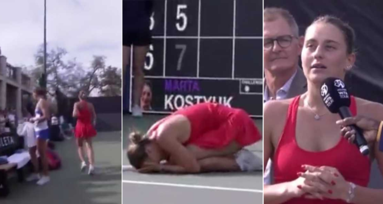 La imagen que dejó Kostyuk al no querer despedirse de la rusa Gracheva en el torneo de Austin.