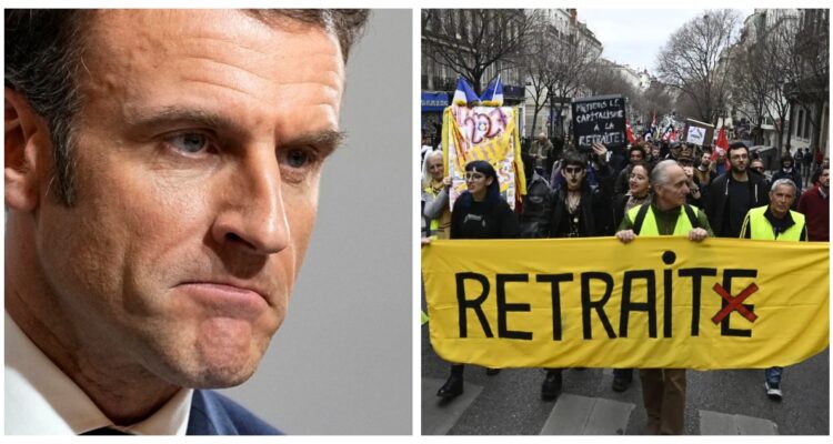 Emmanuel Macron, presidente de Francia, inflexible ante las presiones para retirar su reforma a las pensiones.