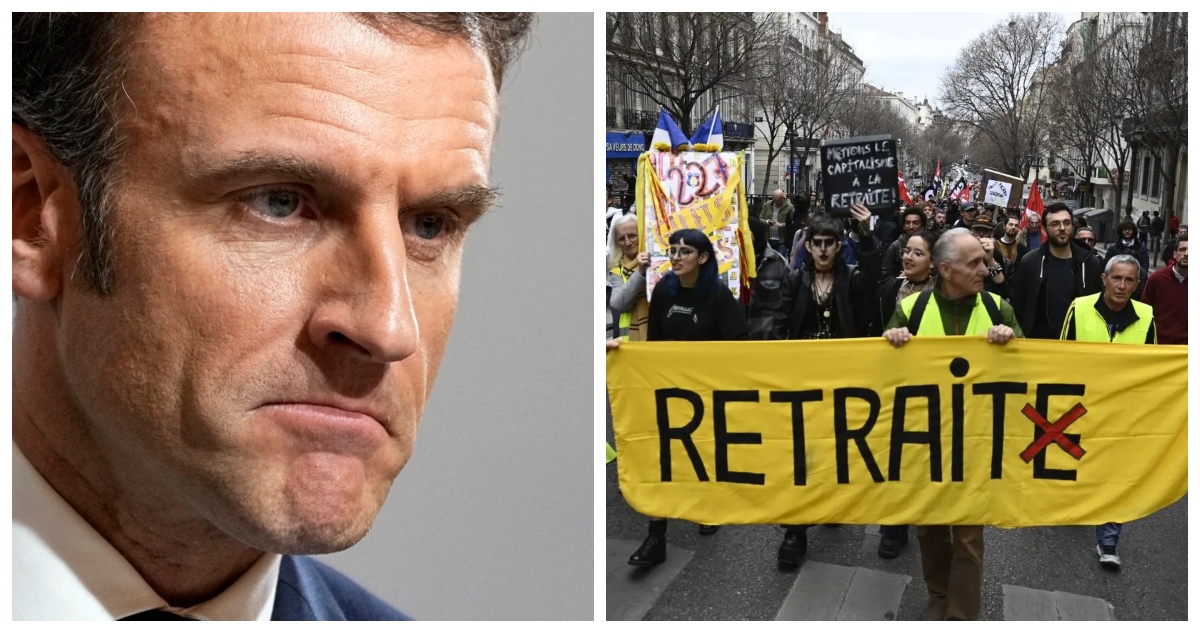 Emmanuel Macron, presidente de Francia, inflexible ante las presiones para retirar su reforma a las pensiones.