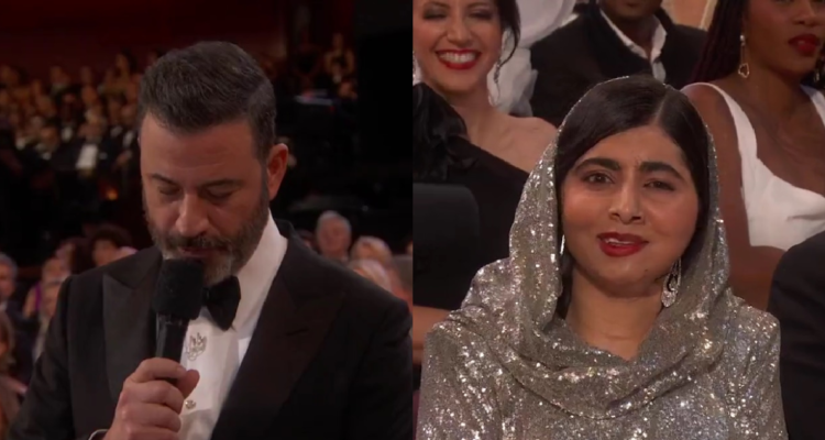 Malala e incomodo momento