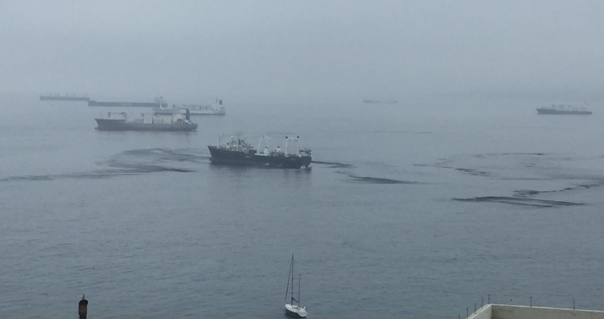 Pescadores denuncian enorme mancha oleosa en la bahía de Valparaíso: piden presencia de autoridades