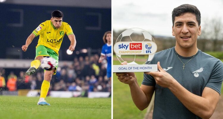 Marcelino Núñez ganó el premio a mejor gol de febrero en la Championship.