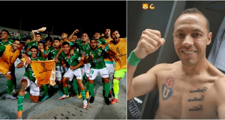 Marcelo Díaz y su festejo tras eliminar a la UC