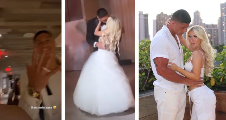El chileno, jugador de fútbol americano en la NFL, Sammis Reyes, contrajo matrimonio con su novia Nicole Kotler en Estados Unidos, tras 7 años de noviazgo.