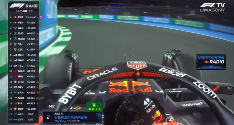 Video deja a Max Verstappen al descubierto luego de su nuevo encontrón con Checo Pérez.