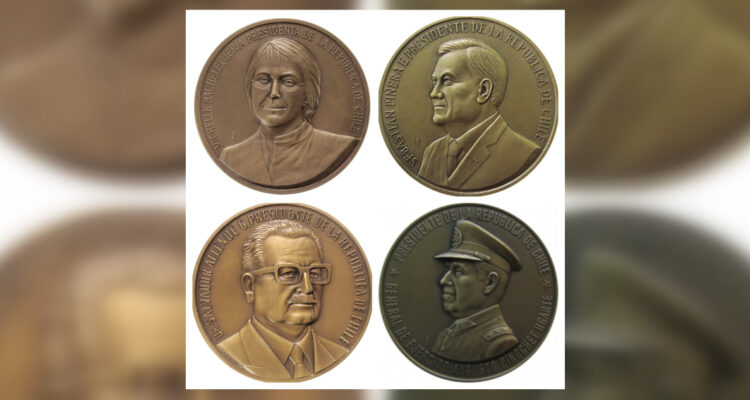 Allende, Pinochet, Bachelet, Piñera y más: Las medallas coleccionables que vende Casa de Moneda Chile