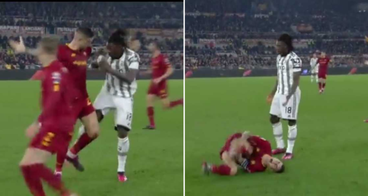 Moise Kean registró una de las expulsiones más insólitas del año.