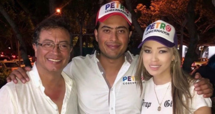 Gustavo Petro, Nicolás Petro y Day Vásquez