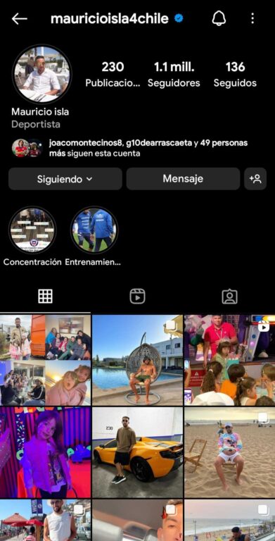 Mauricio Isla elimina todo rastro de La UC de su perfil de Instagram.