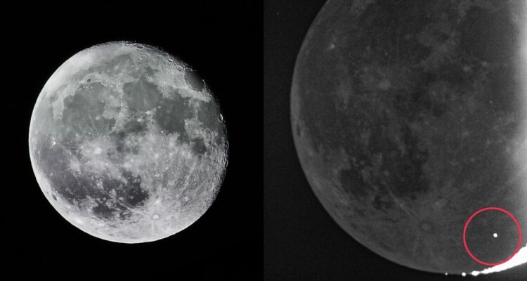 Astrónomo capta el impacto de un meteorito en la Luna