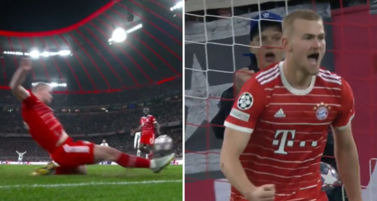 Matthijs de Ligt salvó al Bayern Munich.