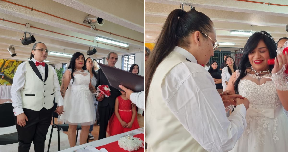 Dos reclusas contraen matrimonio al interior del Centro Penitenciario Femenino de San Miguel