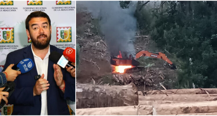 Rivas por ataques incendiarios en La Araucanía