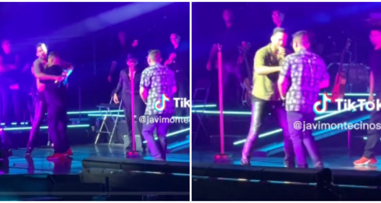 Romeo Santos canta con fan