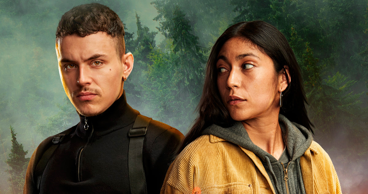 Los protagonistas de la película Sayén en el poster de la cinta.