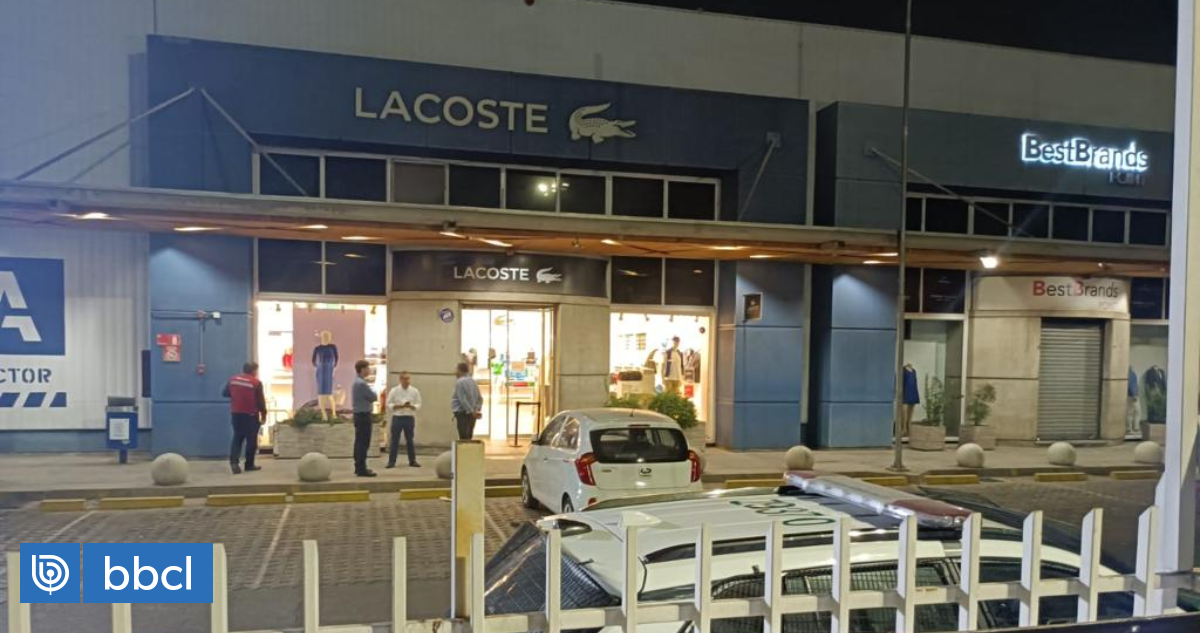 kompensation Fitness Hører til Delincuentes roban tienda Lacoste en Arauco Premium Outlet de Quilicura:  robaron cerca de $4 millones | Nacional | BioBioChile
