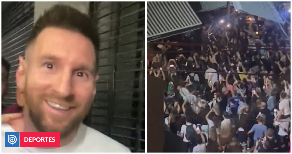 Madness for Messi in Argentina: crowd expected it and unleashed euphoria outside a restaurant |  sports