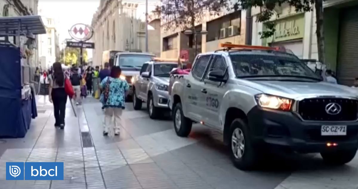 Operativo contra el comercio ambulante en Santiago centro termina con ...