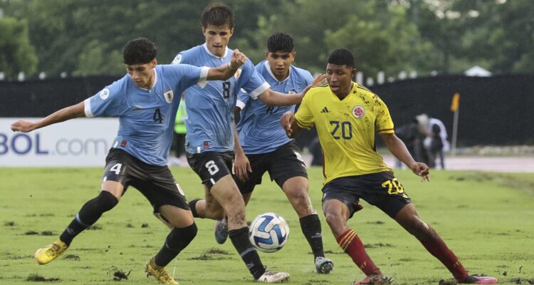 Sudamericano Sub 17: Colombia y Uruguay igualaron en el debut.