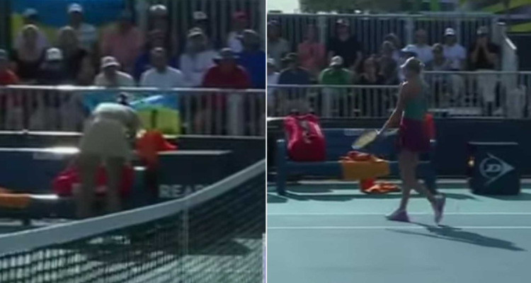 La guerra desata la tensión en el tenis femenino.