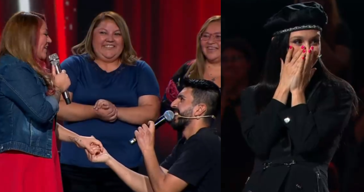 Propuesta matrimonial en The Voice