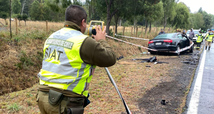Tres personas murieron tras violento accidente de tránsito en La Araucanía