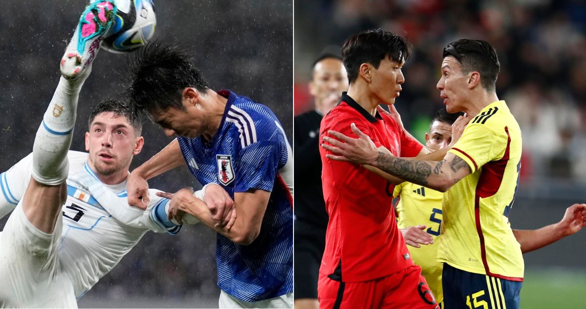 Uruguay y Colombia tuvieron duros duelos preparatorios en fecha FIFA