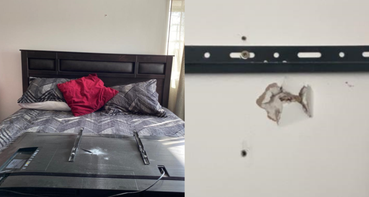 Vecina denuncia que balas impactaron en su pieza en Ñuñoa