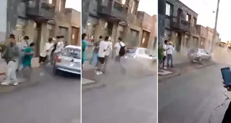 Vehículo impactó poste en exposición de autos tuning autorizada por municipio de Nueva Imperial