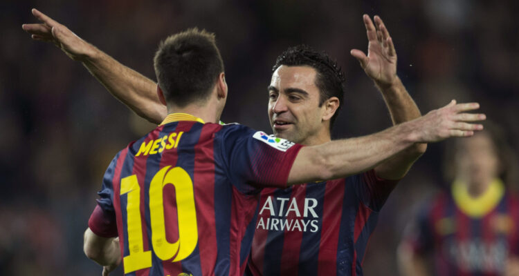 Xavi Messi Barcelona