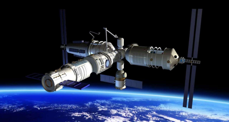 La estación espacial Tiangong, a la cual se podrá acoplar el telescopio Xuntian.