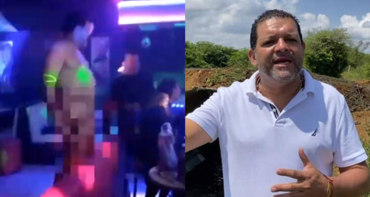 Alcalde colombiano fue captado ebrio y bailando desnudo