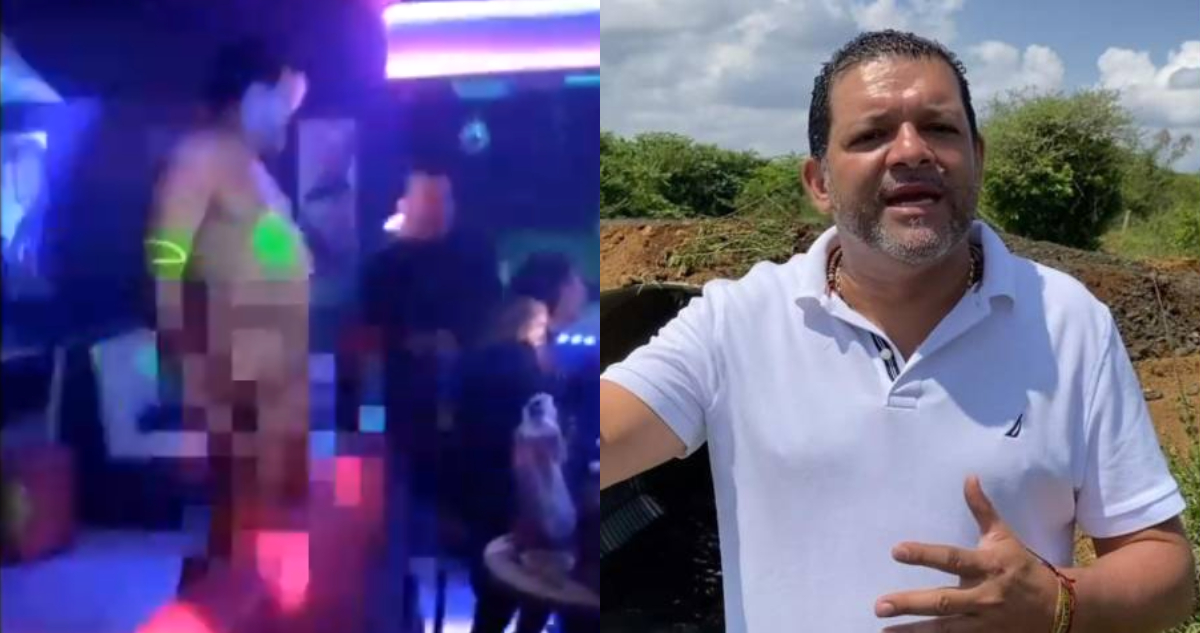 Alcalde colombiano fue captado ebrio y bailando desnudo