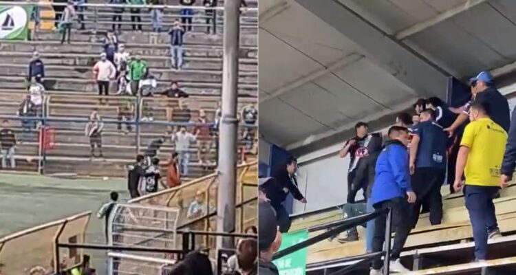 Amistoso terminó en batalla campal: suspenden partido de Puerto Montt y Osorno tras pelea entre barras