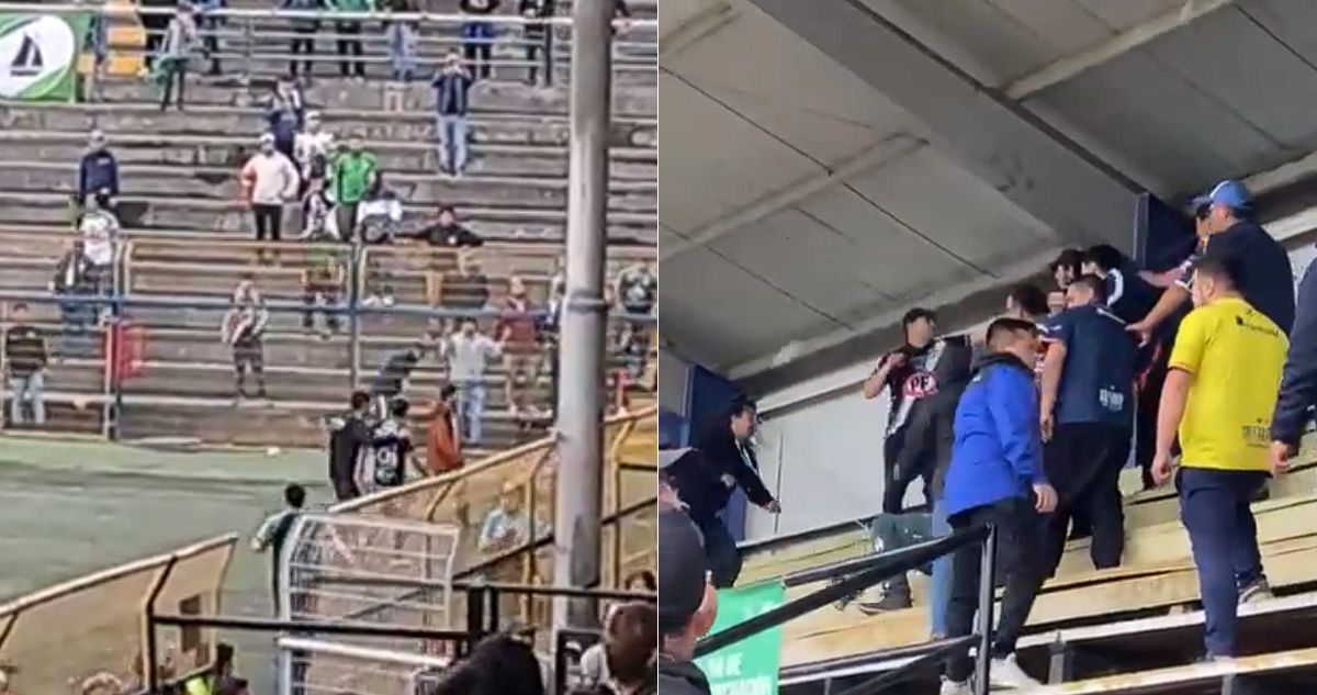 Amistoso terminó en batalla campal: suspenden partido de Puerto Montt y Osorno tras pelea entre barras
